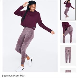 Pink Seamless Workout Tight Large